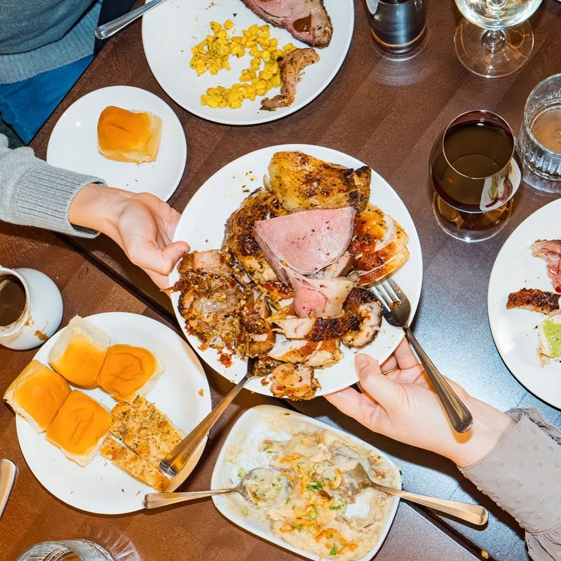 Serving Food Family-Style from Shared Dishes
