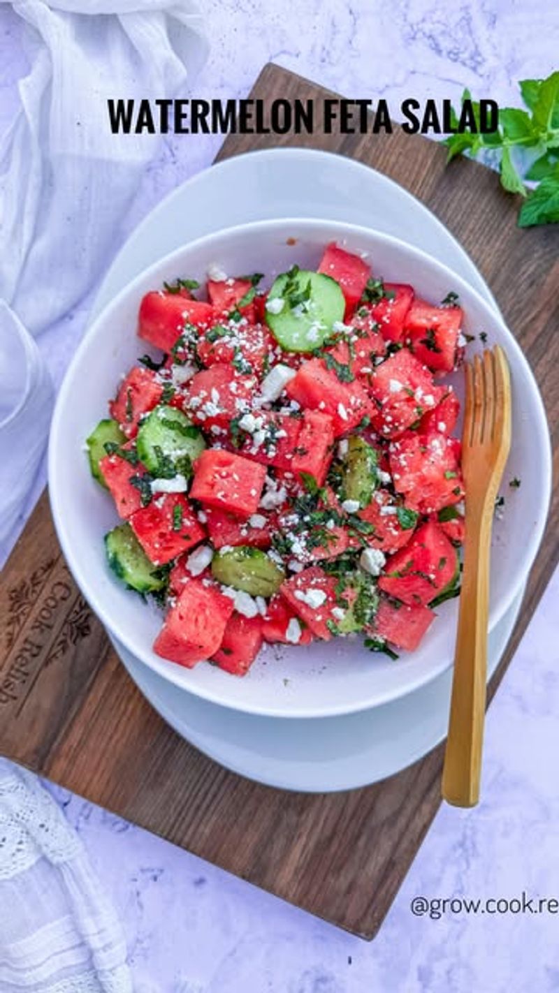 Pickled Watermelon Rind Salad
