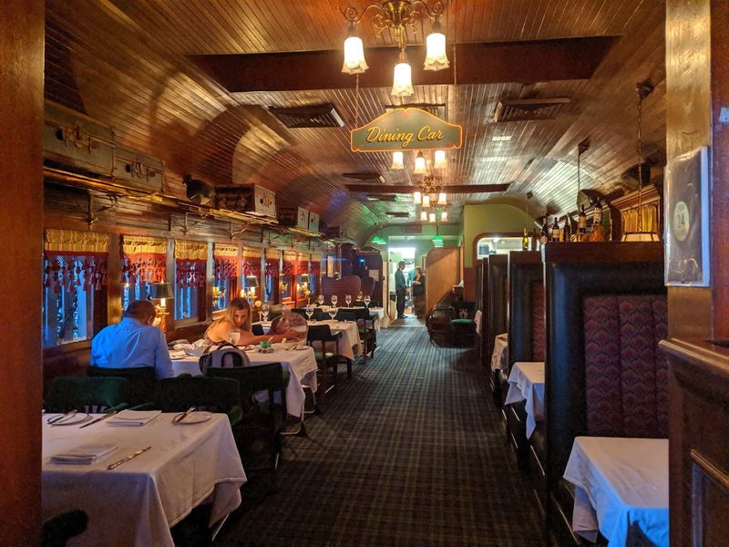 Pacific Dining Car: The 24-Hour Luxury Train That Never Moves - California