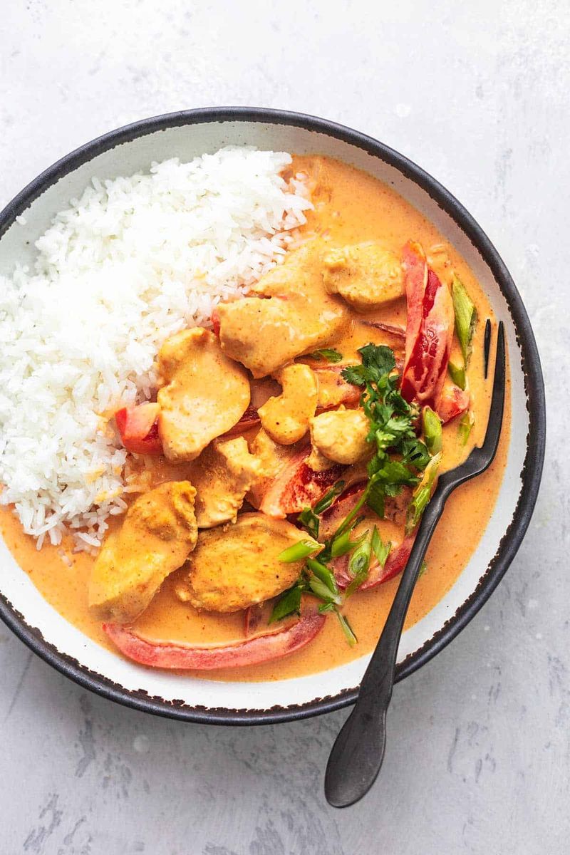 Coconut Curry Chicken With Rice