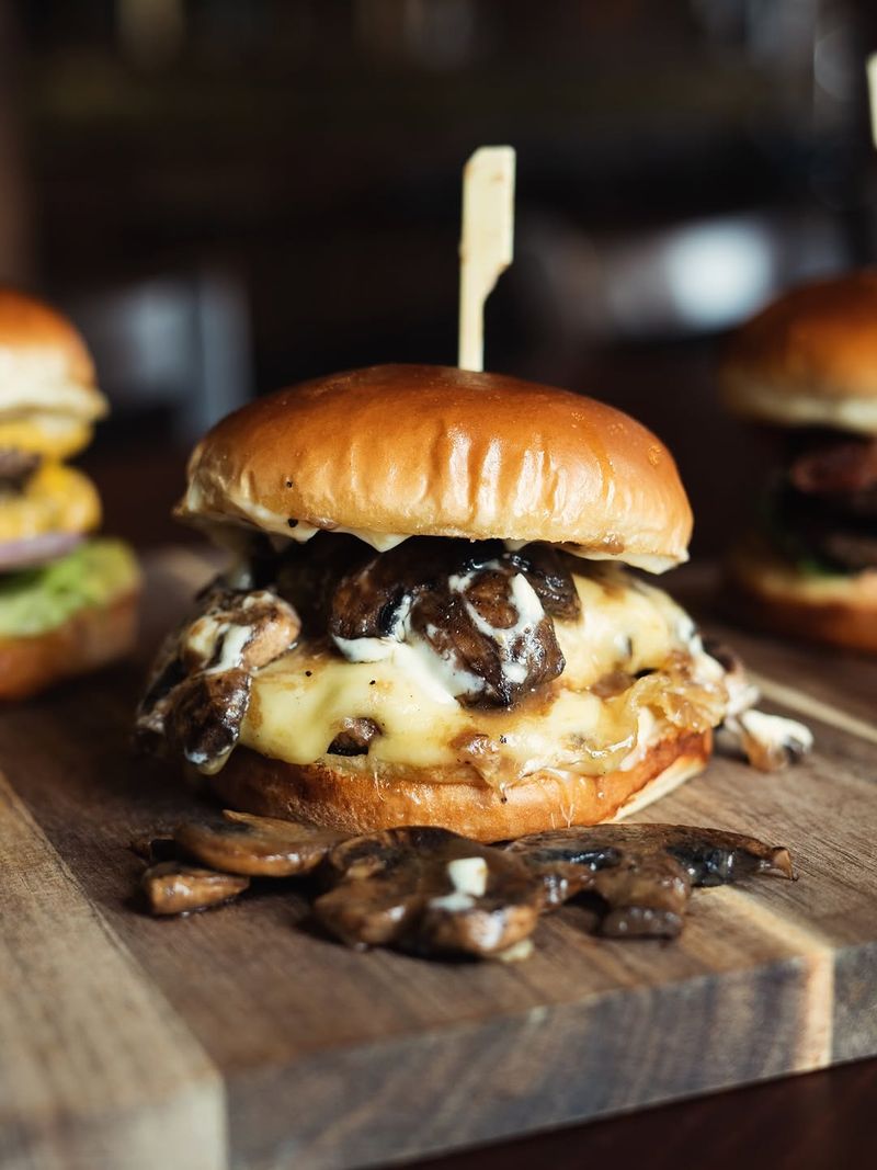 Truffle Mushroom Swiss Burger
