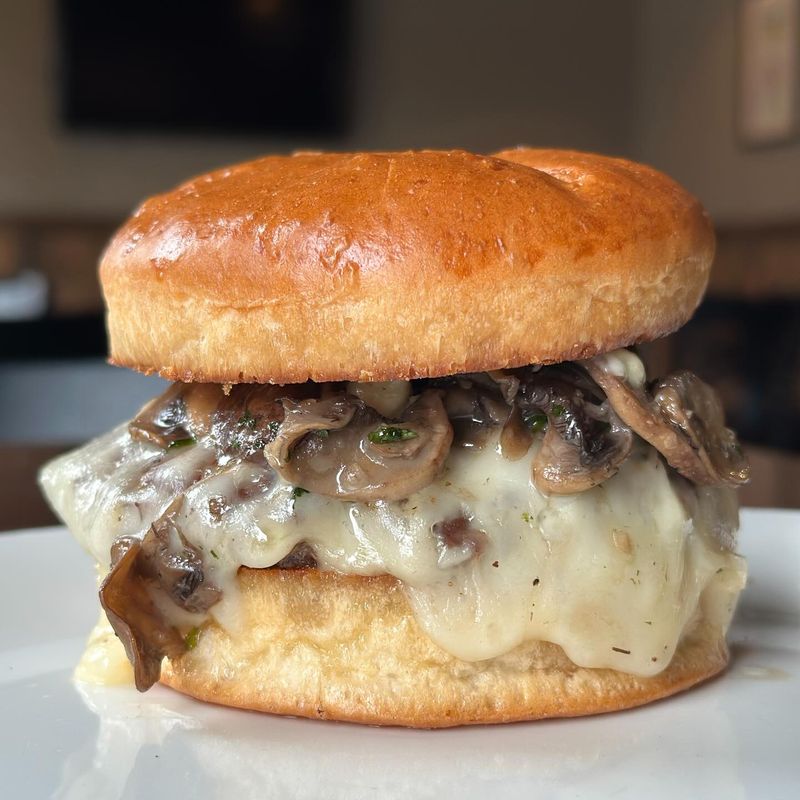 The Mushroom Swiss Forest Burger