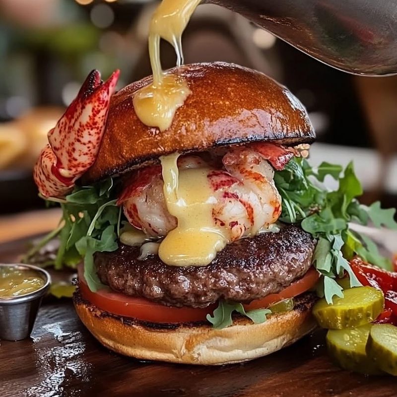 The Lobster Surf Burger