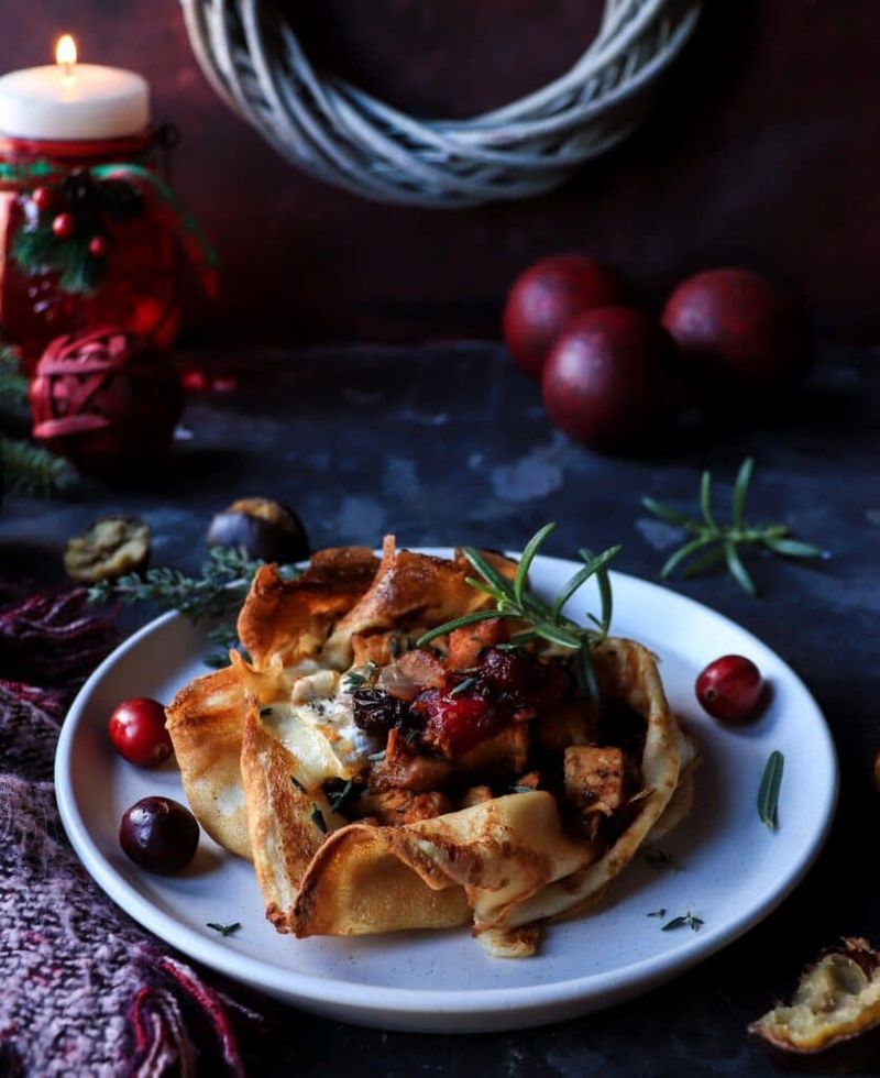 Brie and Cranberry Crepe