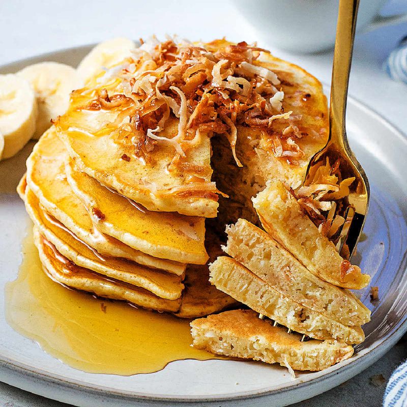 Toasted Coconut Pancakes