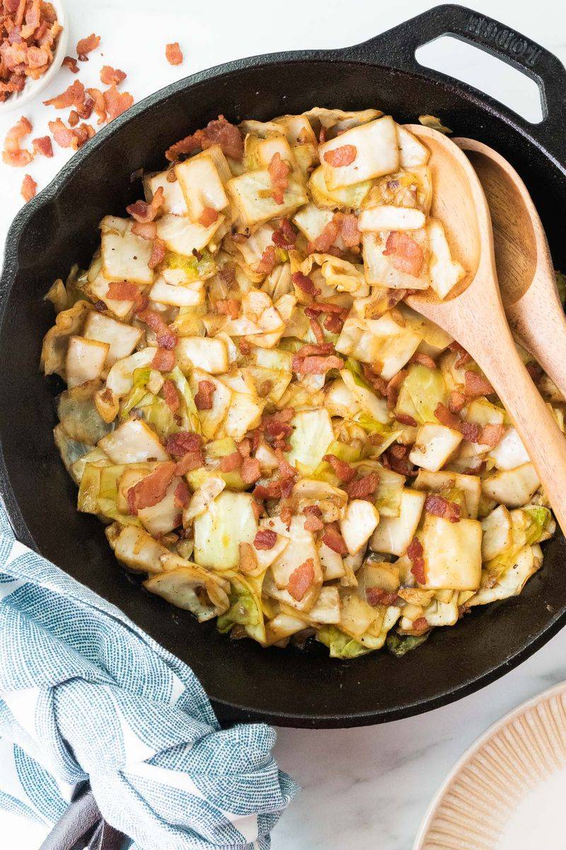 Pan-Fry It With Bacon and Onions