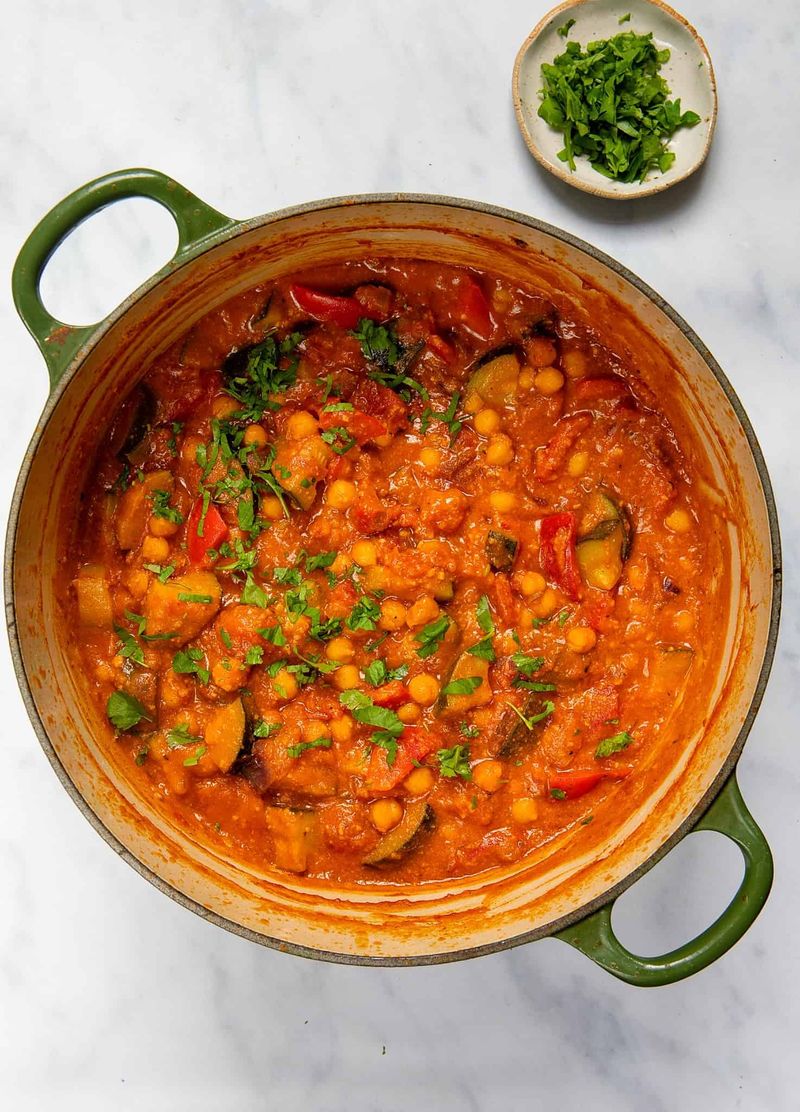 Moroccan-Spiced Chickpea and Apricot Stew