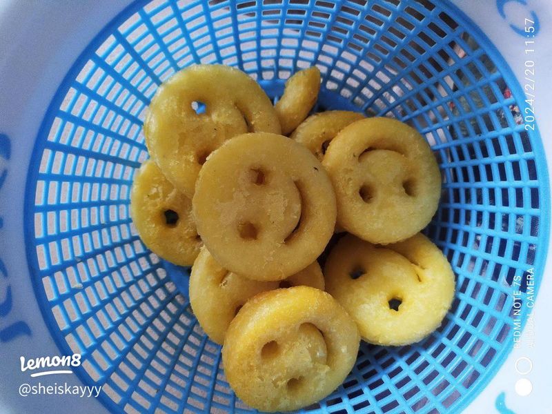 Smiley Face Potato Waffles
