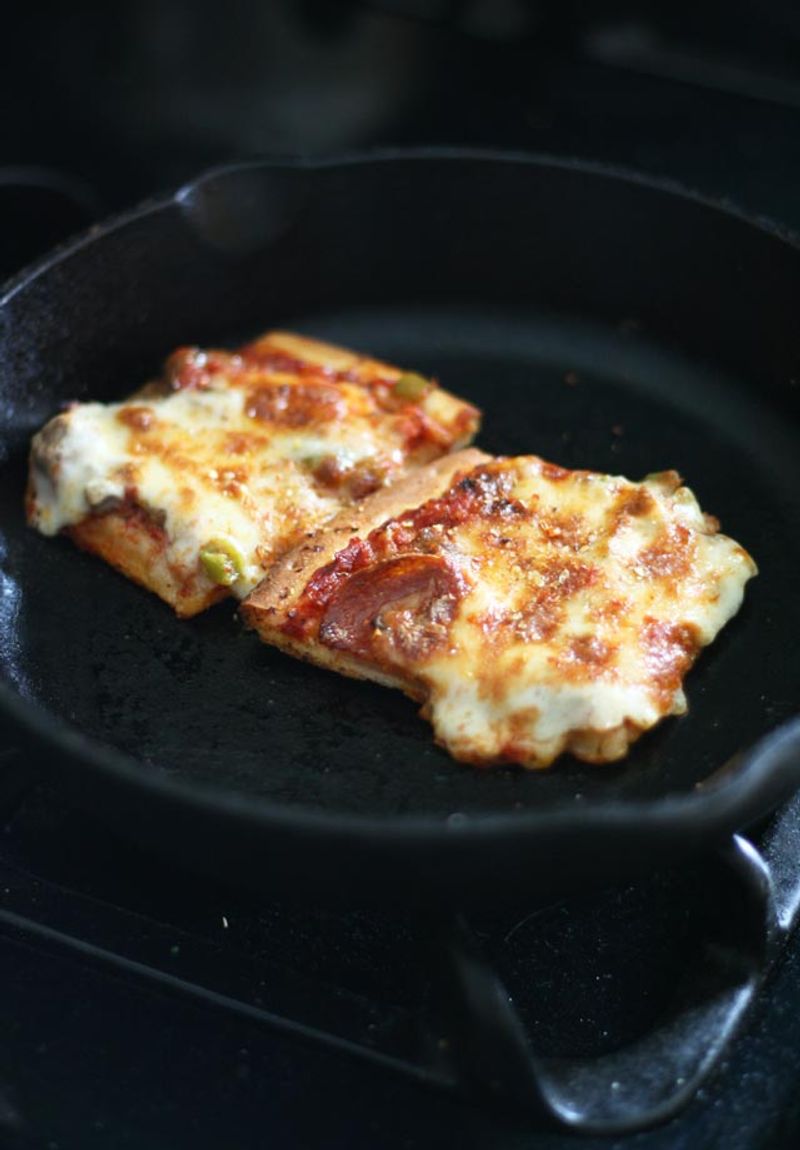 Reheat Pizza in a Skillet, Not the Microwave