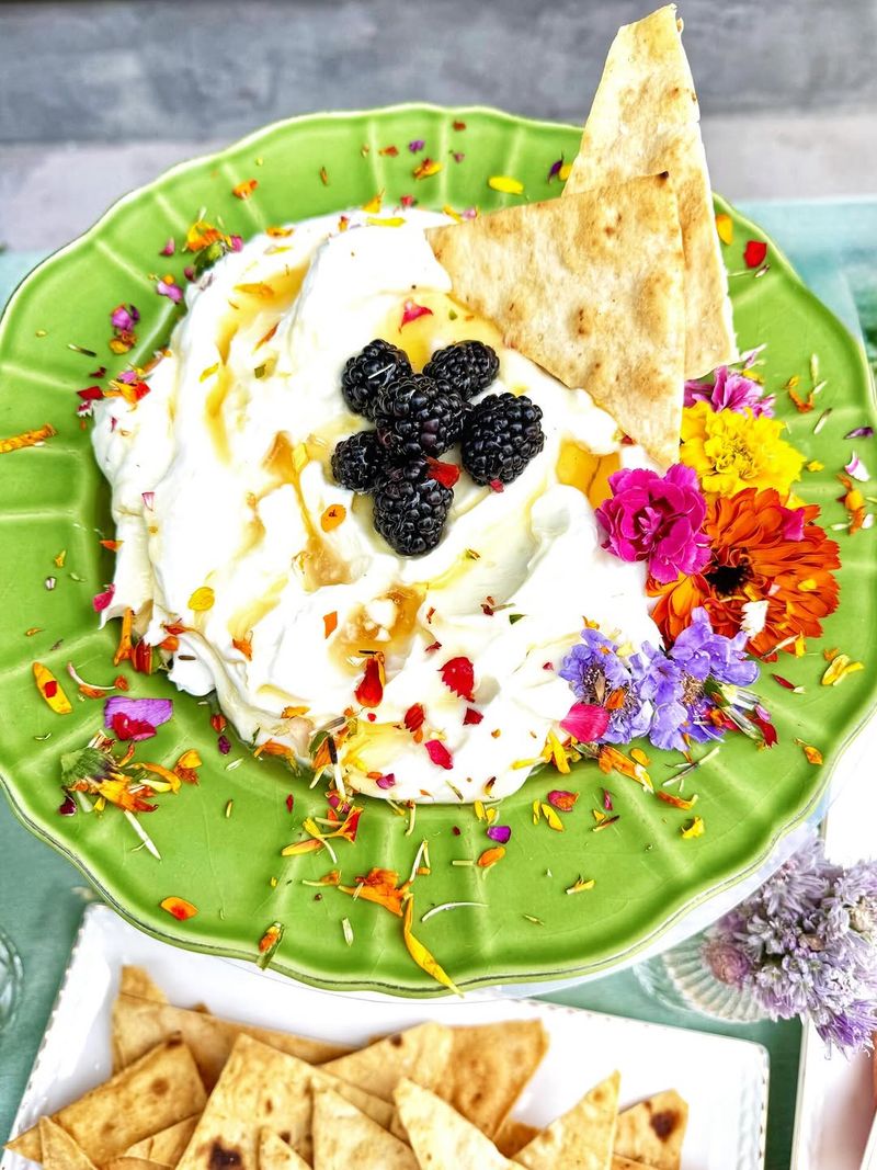 Garnish with Edible Flowers
