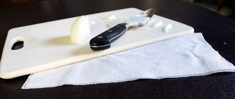 Put a Damp Cloth Under Your Cutting Board