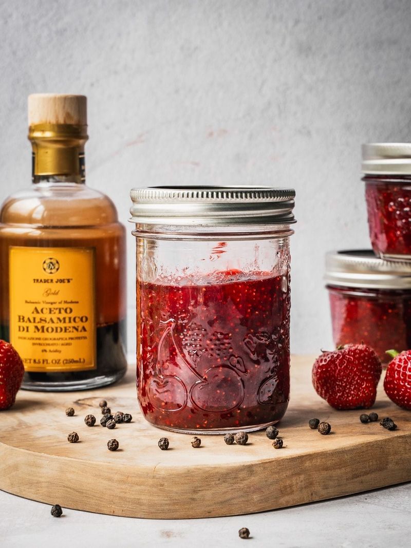 Balsamic Vinegar in Strawberry Jam
