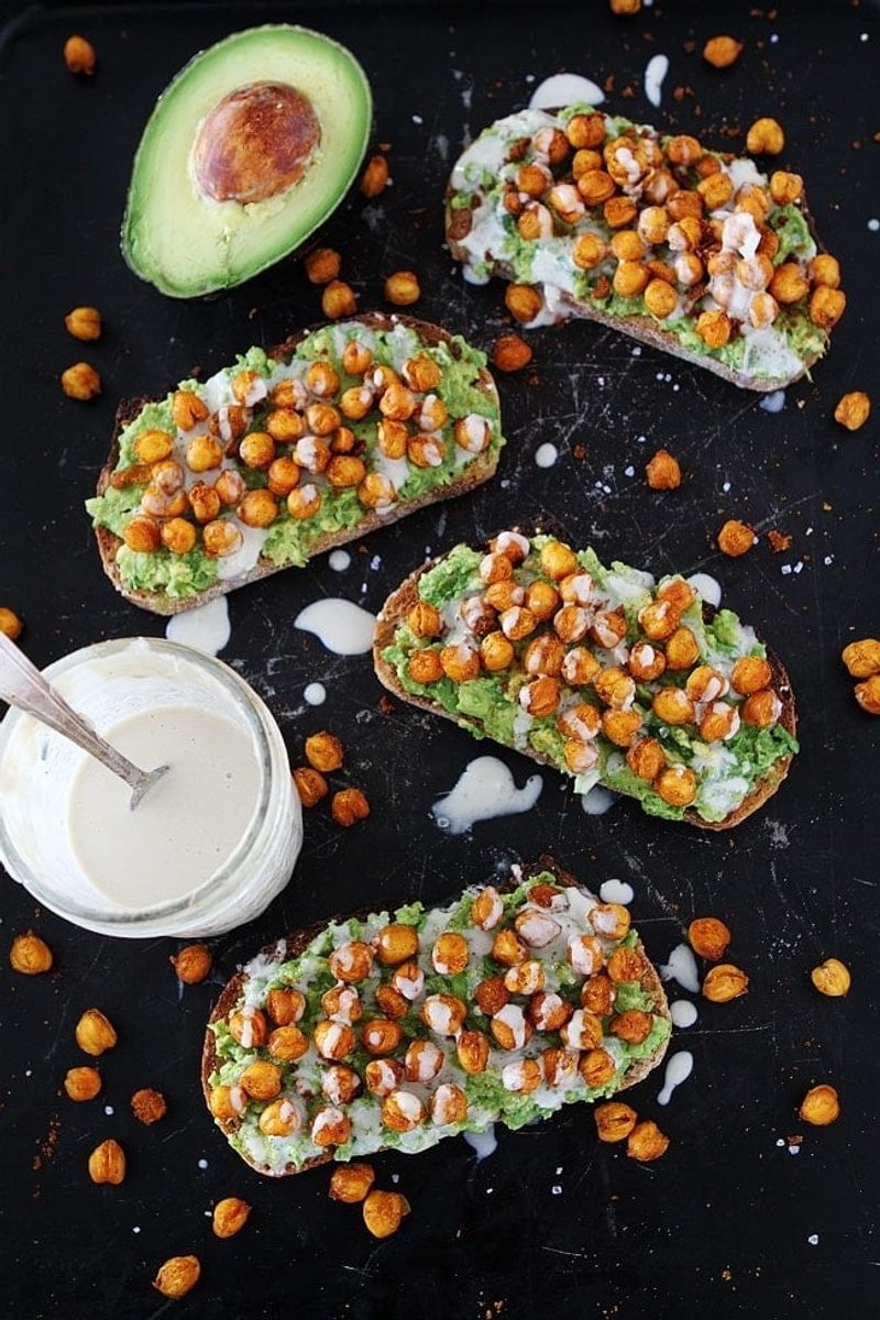 Avocado Toast with Chickpeas