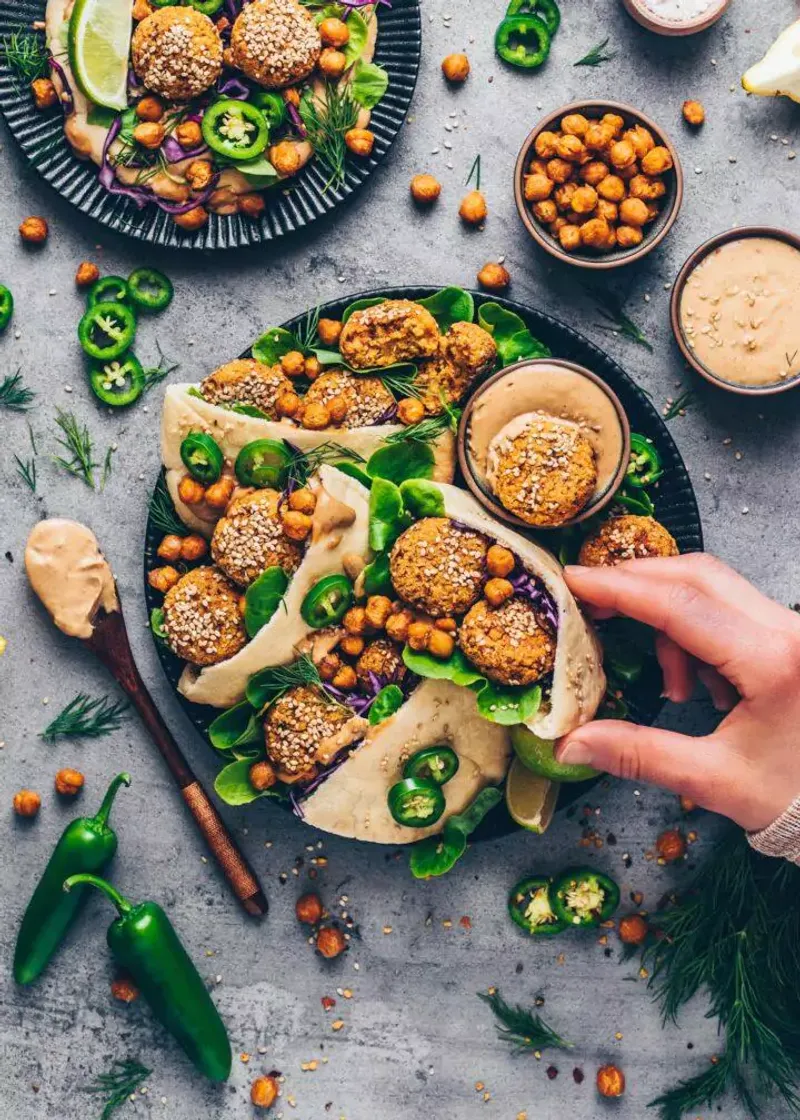 Crispy Baked Falafel
