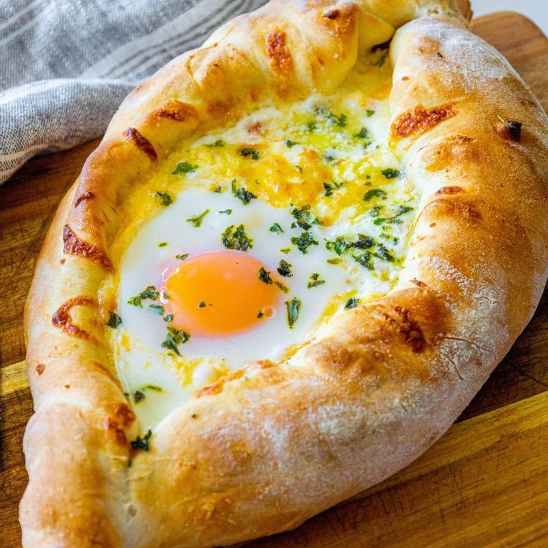Khachapuri - Georgia's Cheese-Filled Bread Boat