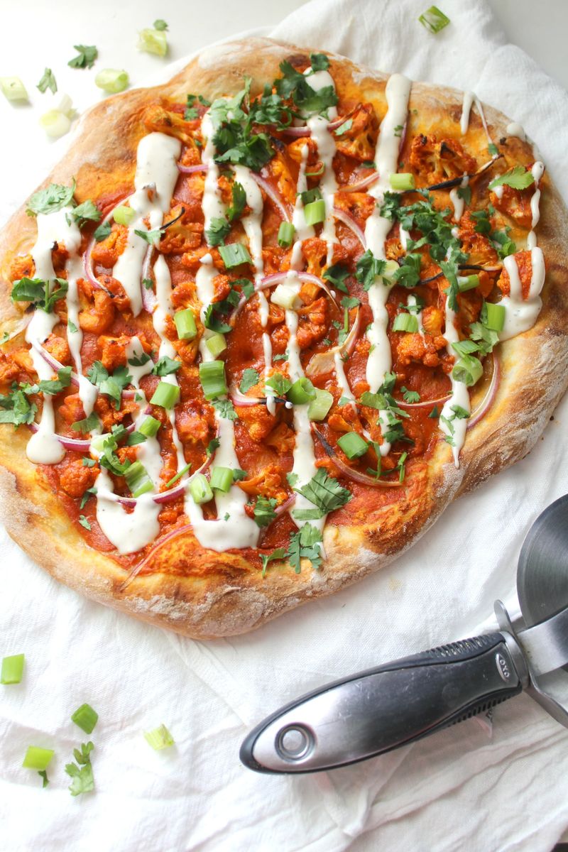 Buffalo Cauliflower Pizza