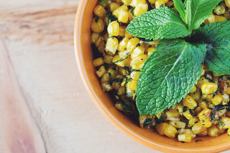 Grilled Corn with Mint and Chili Butter