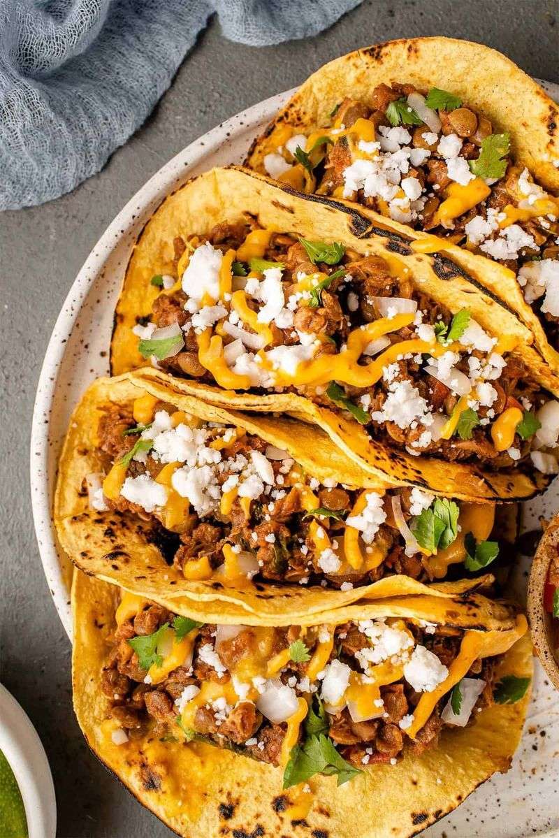 Walnut Tacos with Spiced Filling