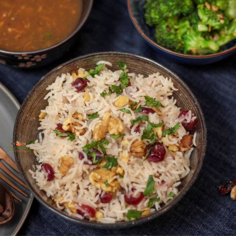 Spiced Walnut Rice Pilaf