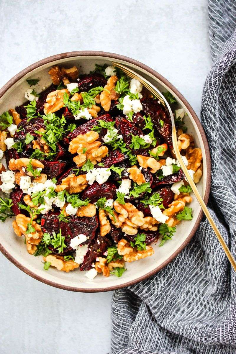 Roasted Beet and Walnut Salad