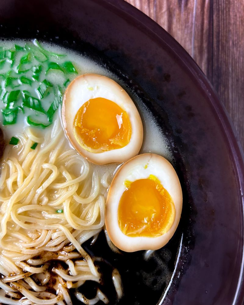 Hot Ramen with a Cold Soft-Boiled Egg