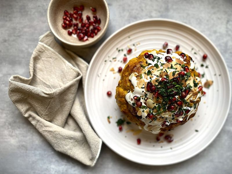 Spiced Cauliflower and Pomegranate Salad
