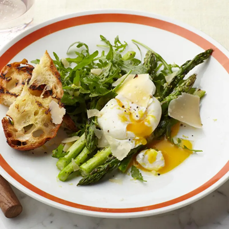 Charred Asparagus and Egg Salad