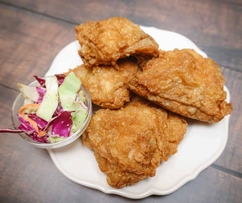 Hot Fried Chicken with Cold Coleslaw