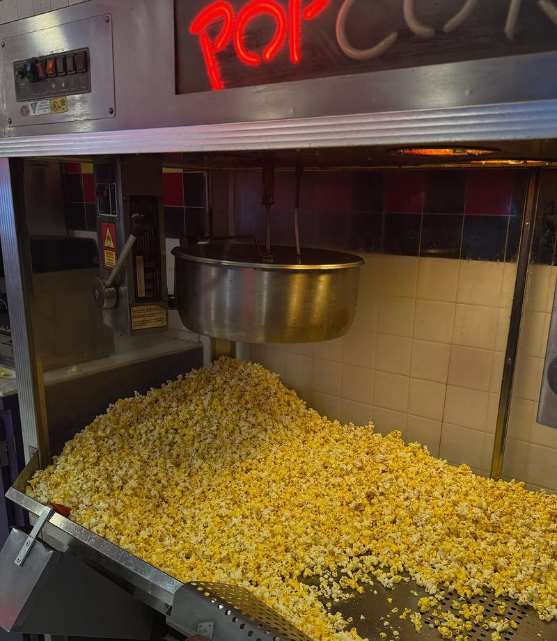 Hearing Popcorn Pop in a Movie Theater Lobby