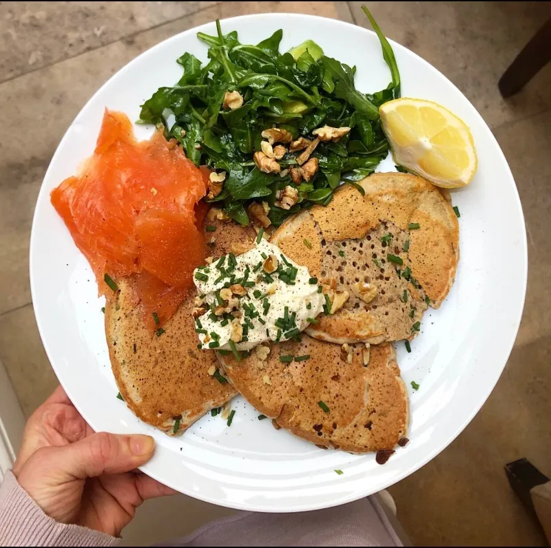 Yoghurt in Savoury Pancakes