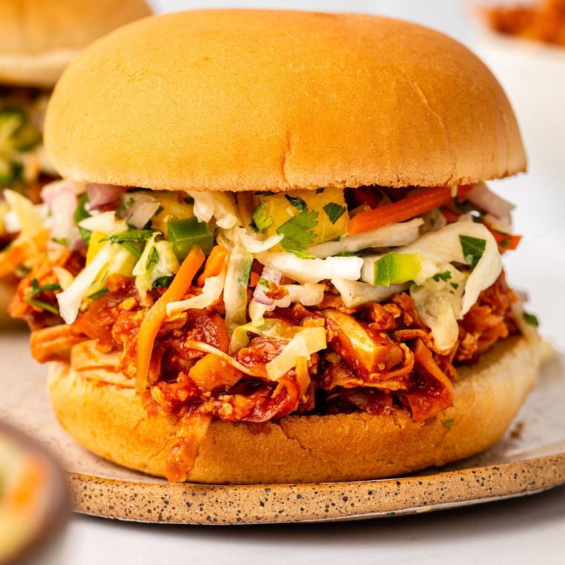 Vegan BBQ Jackfruit Sandwich