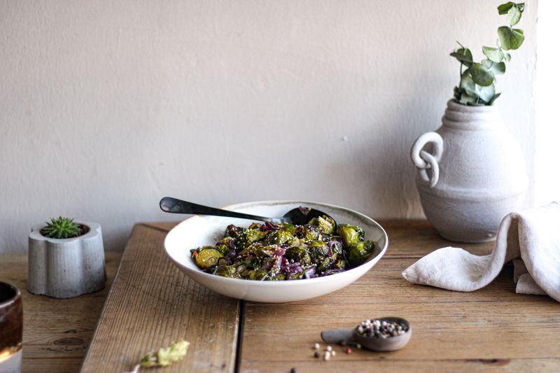 Brussels Sprouts With Chestnuts and Bacon