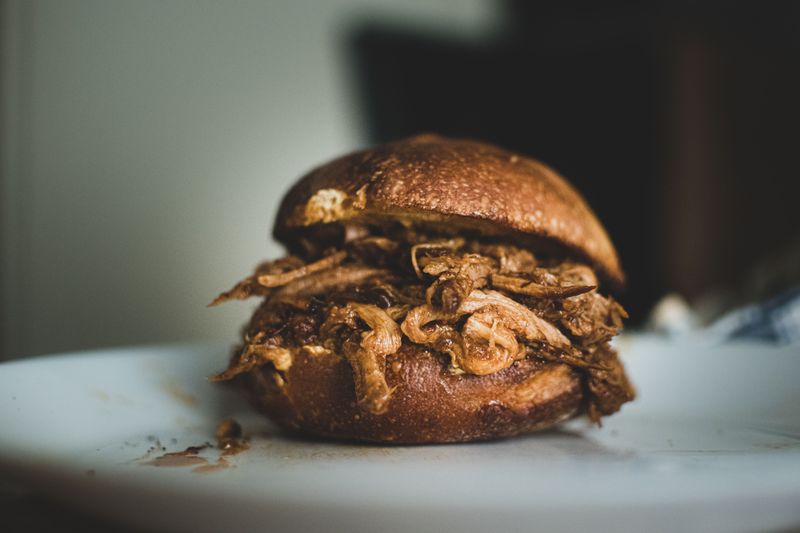 Roast Pork and Crackling Sandwich