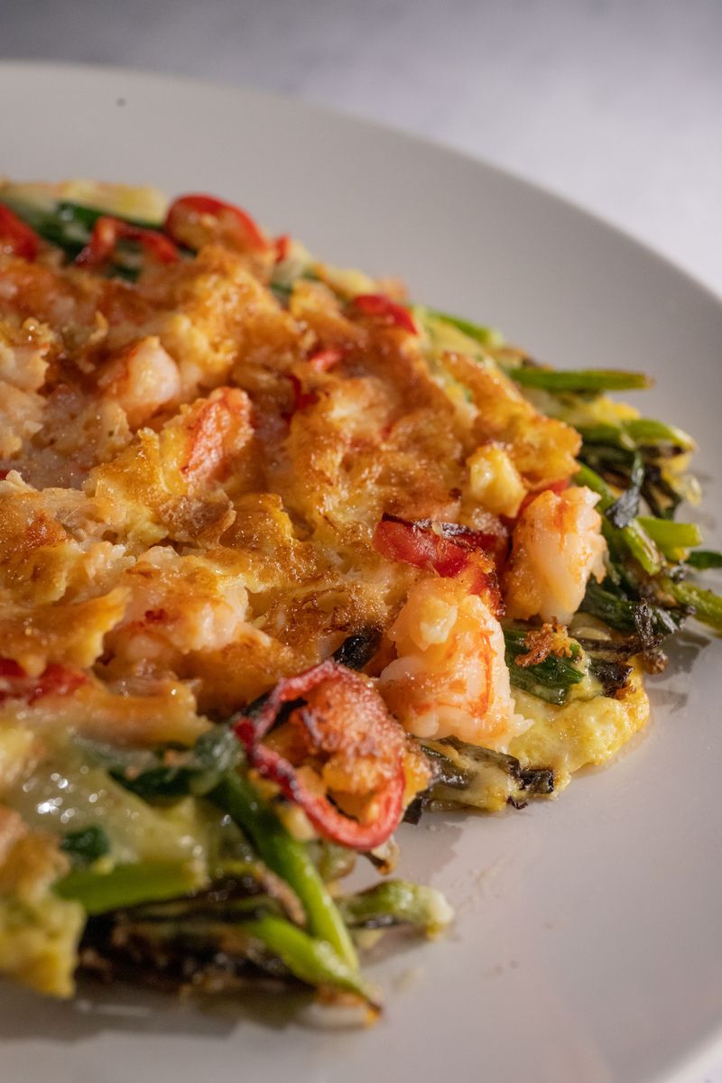 Prawn and Kimchi Pancake