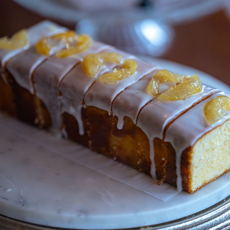 Gingerbread Loaf Cake With Lemon Glaze