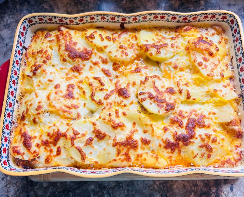 Root Vegetable Gratin With Stilton